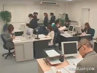 Appealing Asian Office stunner Gets Sexually Teased At Work