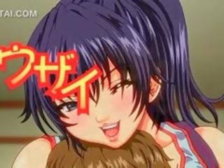 Busty fantastic Hentai feature Caught Working Wet Tits