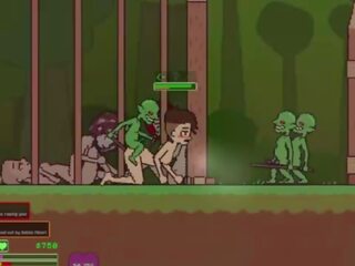 Captivity &vert; étape 3 &vert; nu femelle survivor fights son manière par chaud à trot goblins mais fails et obtient baisée dur avalement liters de foutre &vert; hentaï jeu gameplay p3